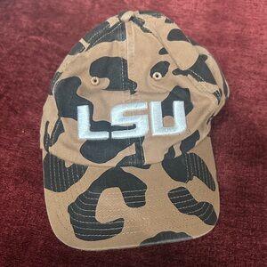 LSU 47 Brand Tan and Black Camouflage Hat